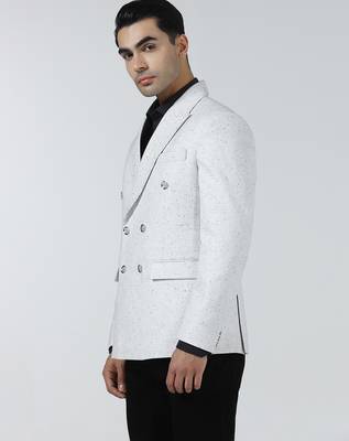 Mens small checked double breasted blazer 4