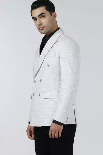 Mens small checked double breasted blazer