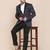 Mens grey shawl collar tuxedo suit