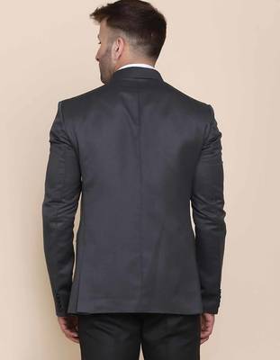 Mens grey shawl collar tuxedo suit 2