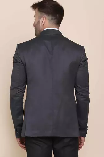 Mens grey shawl collar tuxedo suit