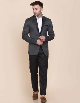 Mens grey shawl collar tuxedo suit 3