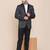 Mens grey shawl collar tuxedo suit
