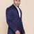 Mens blue shawl collar tuxedo suit