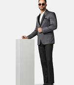 Mens dark grey shawl collar tuxedo suit