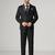 Mens black tuxedo suit with pocket square