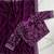 Wine Color embroidery sequins work Georgette saree