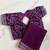 Wine Color embroidery sequins work Georgette saree