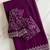 Wine Color embroidery sequins work Georgette saree