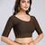Cotton lycra stretchable comfy round neck half sleeves saree blouse readymade