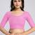 Cotton lycra stretchable comfy round neck half sleeves saree blouse readymade