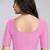 Cotton lycra stretchable comfy round neck half sleeves saree blouse readymade