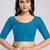 Cotton lycra stretchable comfy round neck half sleeves saree blouse readymade