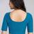 Cotton lycra stretchable comfy round neck half sleeves saree blouse readymade