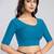 Cotton lycra stretchable comfy round neck half sleeves saree blouse readymade