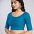 Cotton lycra stretchable comfy round neck half sleeves saree blouse readymade