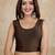 Cotton lycra stretchable comfy round neck sleeveless saree blouse readymade