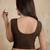 Cotton lycra stretchable comfy round neck sleeveless saree blouse readymade