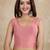 Cotton lycra stretchable comfy round neck sleeveless saree blouse readymade