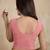 Cotton lycra stretchable comfy round neck sleeveless saree blouse readymade