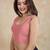 Cotton lycra stretchable comfy round neck sleeveless saree blouse readymade
