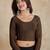 Cotton lycra stretchable comfy round neck elbow sleeves saree blouse readymade