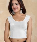 Pure cotton elastane stretchable readymade sleeveless blouse