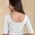 Pure cotton elastane stretchable half sleeve readymade blouse