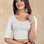 Pure cotton elastane stretchable half sleeve readymade blouse