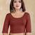Pure cotton elastane stretchable half sleeve readymade blouse
