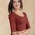 Pure cotton elastane stretchable half sleeve readymade blouse