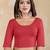 Pure cotton elastane stretchable half sleeve readymade blouse