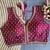 Women's wine dhupion silk embroidery sequence work blouse choli stylish saree blouse