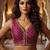 Women's wine dhupion silk embroidery sequence work blouse choli stylish saree blouse