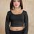 Pure cotton elastane stretchable elbow sleeve readymade blouse
