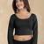 Pure cotton elastane stretchable elbow sleeve readymade blouse