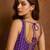 Women's violet dhupion silk embroidery sequence work blouse choli stylish saree blouse