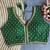 Women's darkgreen dhupion silk embroidery sequence work blouse choli stylish saree blouse