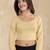 Pure cotton elastane stretchable elbow sleeve readymade blouse