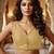 Women's gold dhupion silk embroidery sequence work blouse choli stylish saree blouse