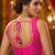 Women's pink dhupion silk embroidery sequence work blouse choli stylish saree blouse