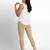 Beige super combed cotton elastane stretch churidar length leggings & ultrasoft waistband