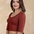 Pure cotton elastane stretchable elbow sleeve readymade blouse