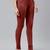 Maroon super combed cotton elastane stretch churidar length leggings &ultrasoft waistband