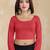 Pure cotton elastane stretchable elbow sleeve readymade blouse
