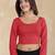 Pure cotton elastane stretchable elbow sleeve readymade blouse