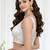 Women's white dhupion silk embroidery sequence work blouse choli stylish saree blouse