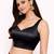 Women's black dhupion silk embroidery sequence work blouse choli stylish saree blouse