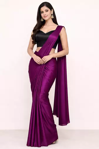 Women's black dhupion silk embroidery sequence work blouse choli stylish saree blouse