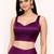 Women's purple dhupion silk embroidery sequence work blouse choli stylish saree blouse